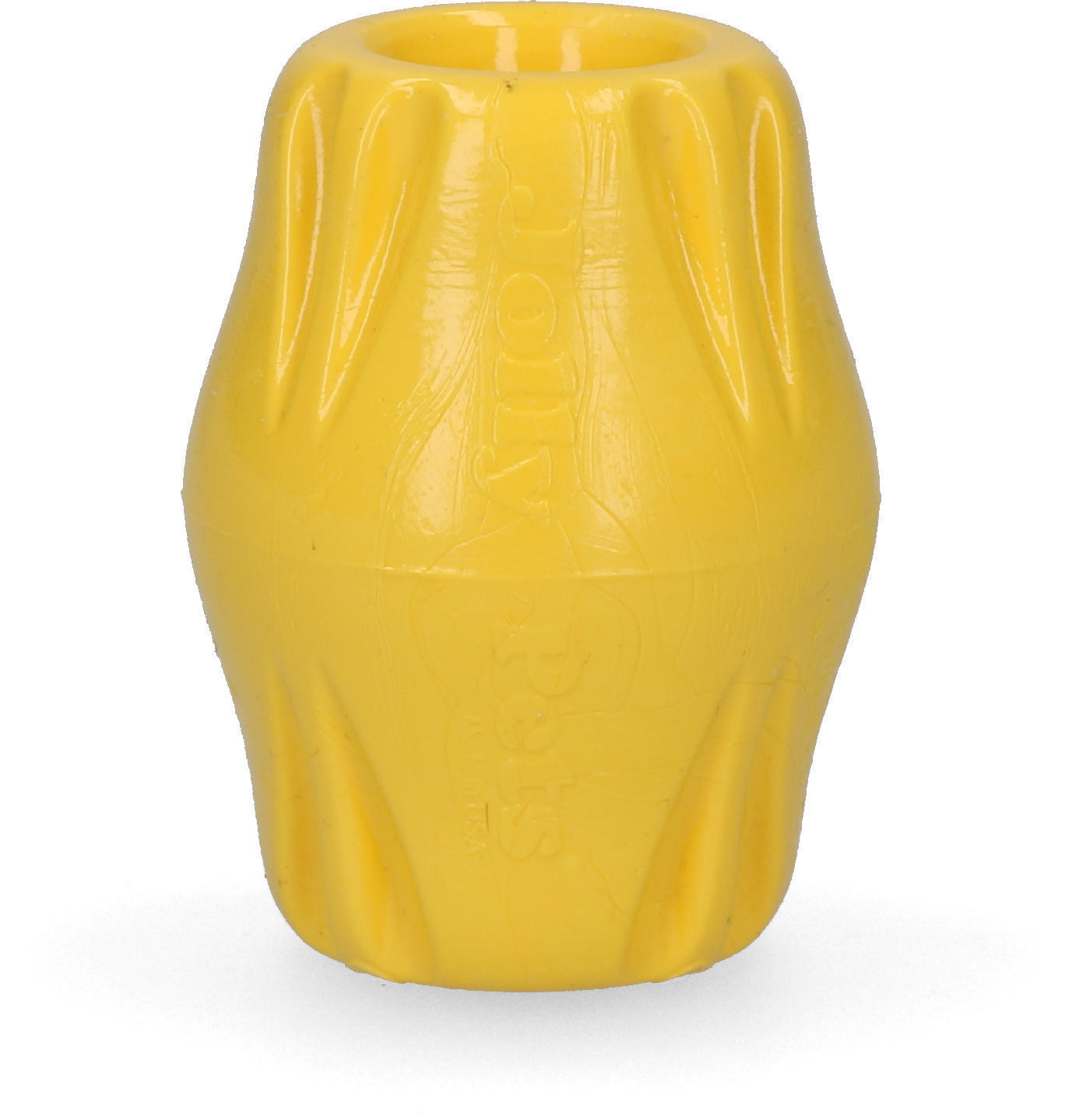 Flex-n-Chew oval chew toy yellow small dog toy