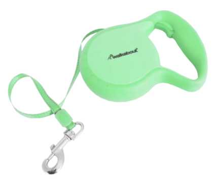 Light green automatic dog leash M