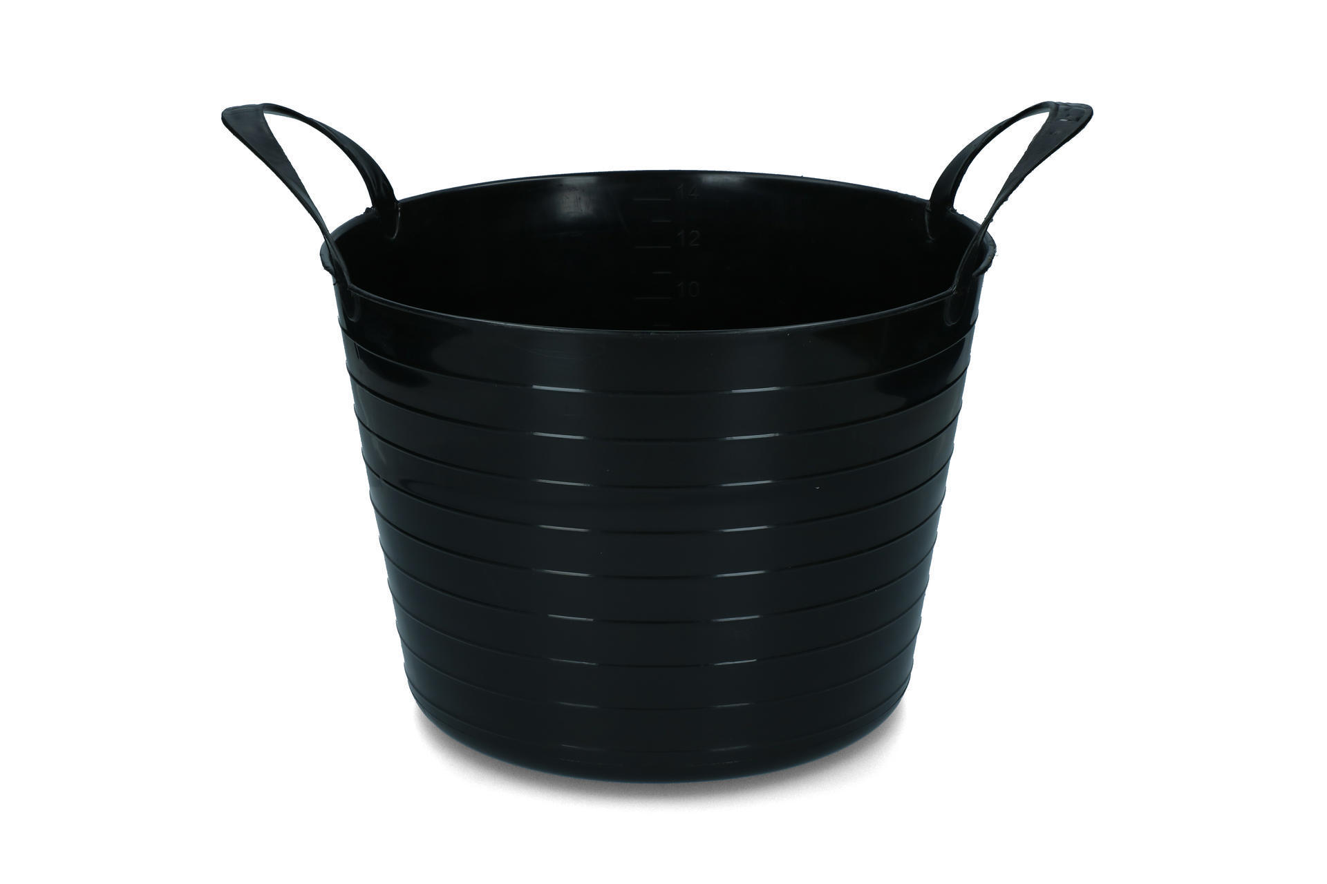 bucket V Trug flexi black 14 litres barn livestock feeding drinking technology feeding bowls
