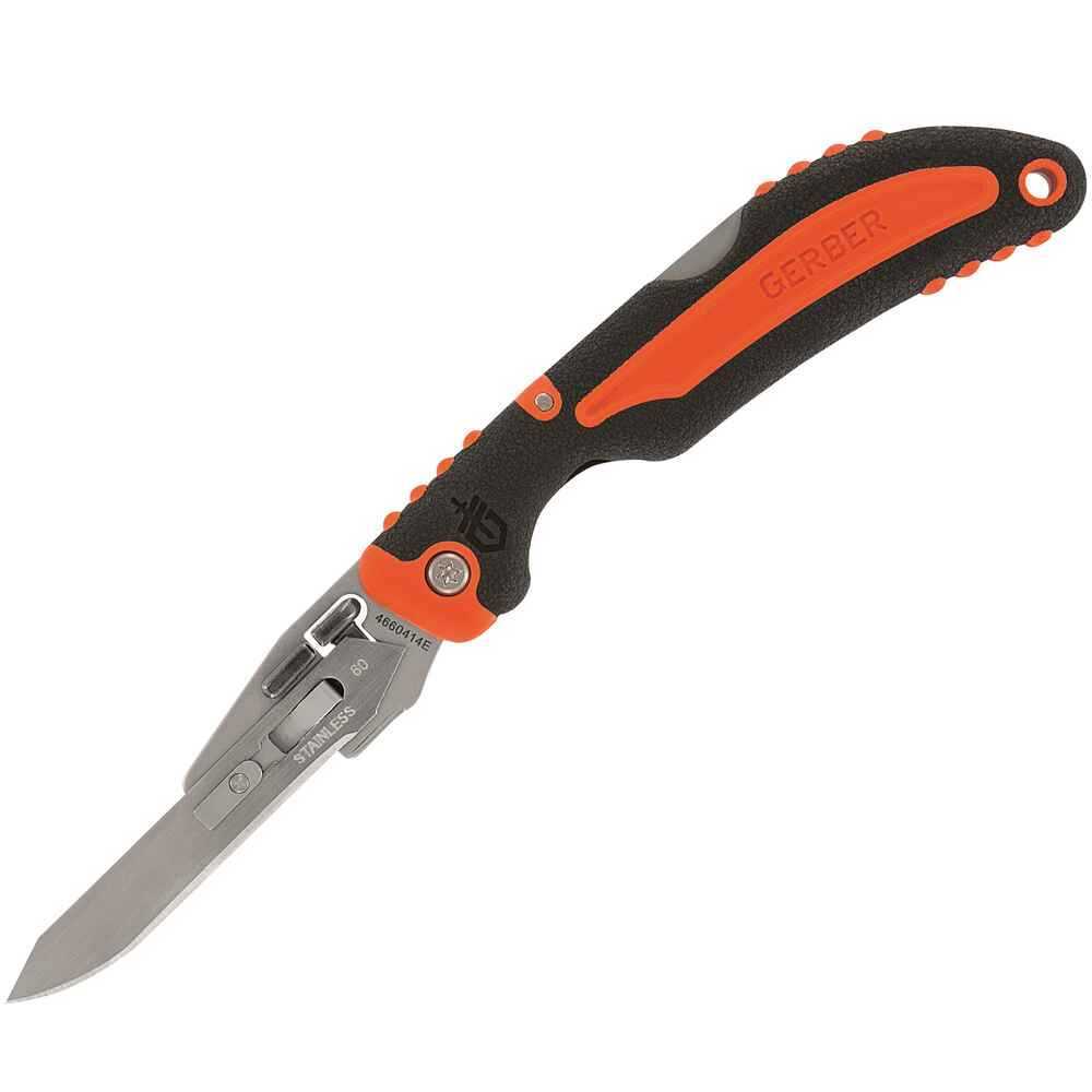 One-hand knife with interchangeable blade