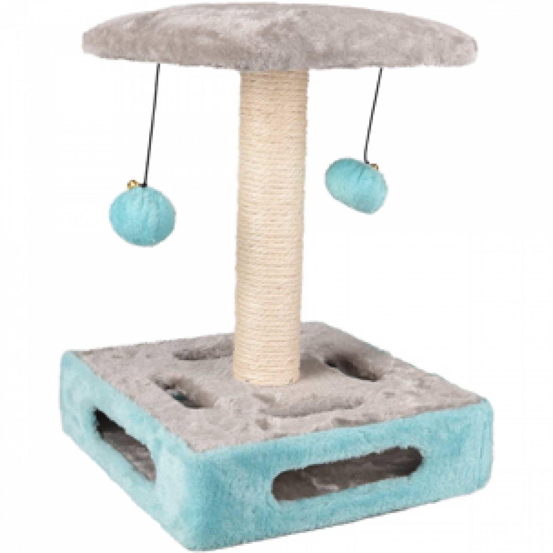Scratch wood turquoise 28x28x39 cm cat bed furniture
