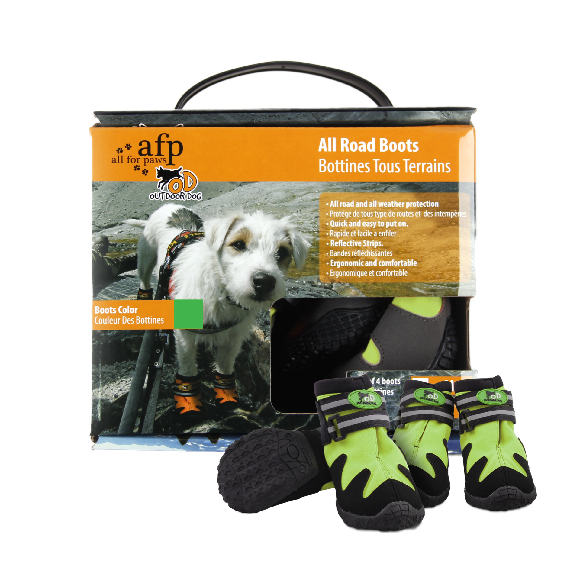 Dog boots with paw pads M