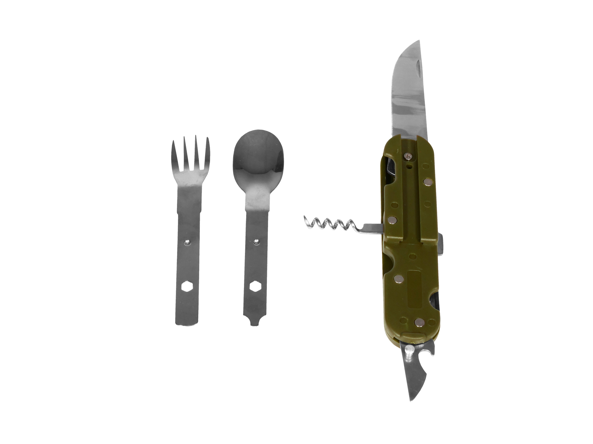 3-piece tourist cutlery set in case