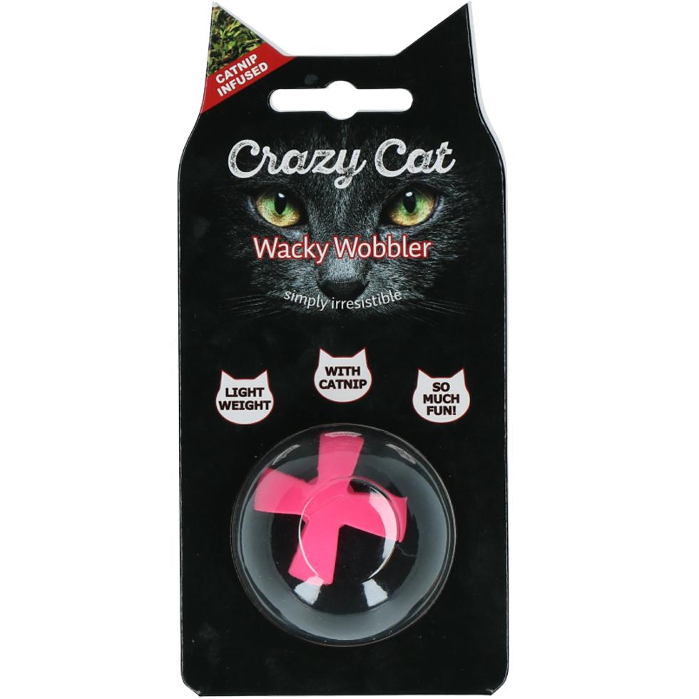 Wacky Wobbler Ball Pink cat toy