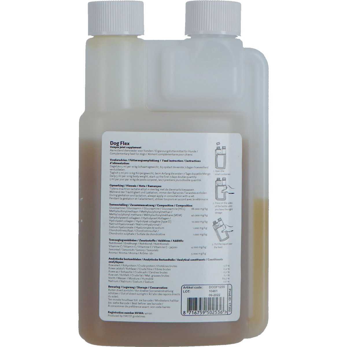 Muscle protection liquid for dogs