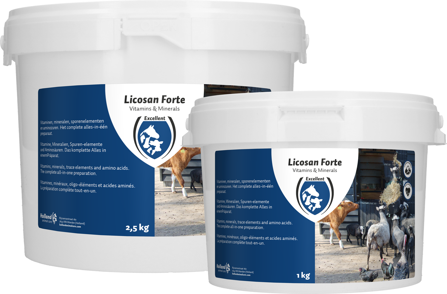 Licosan Forte supplementary feed (whole animal), bovine boluses, minerals