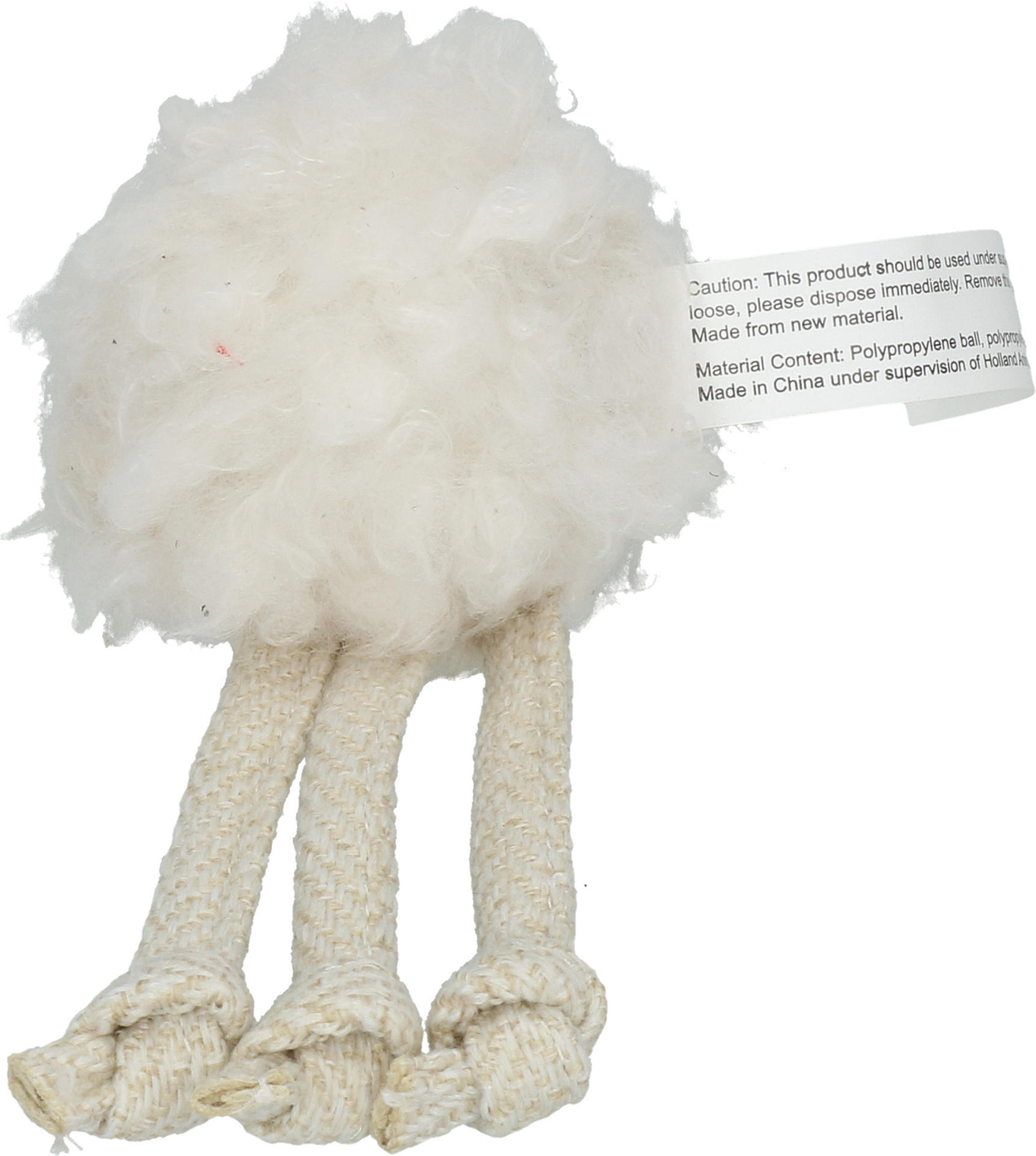 Wool luxury octopus white cat toy