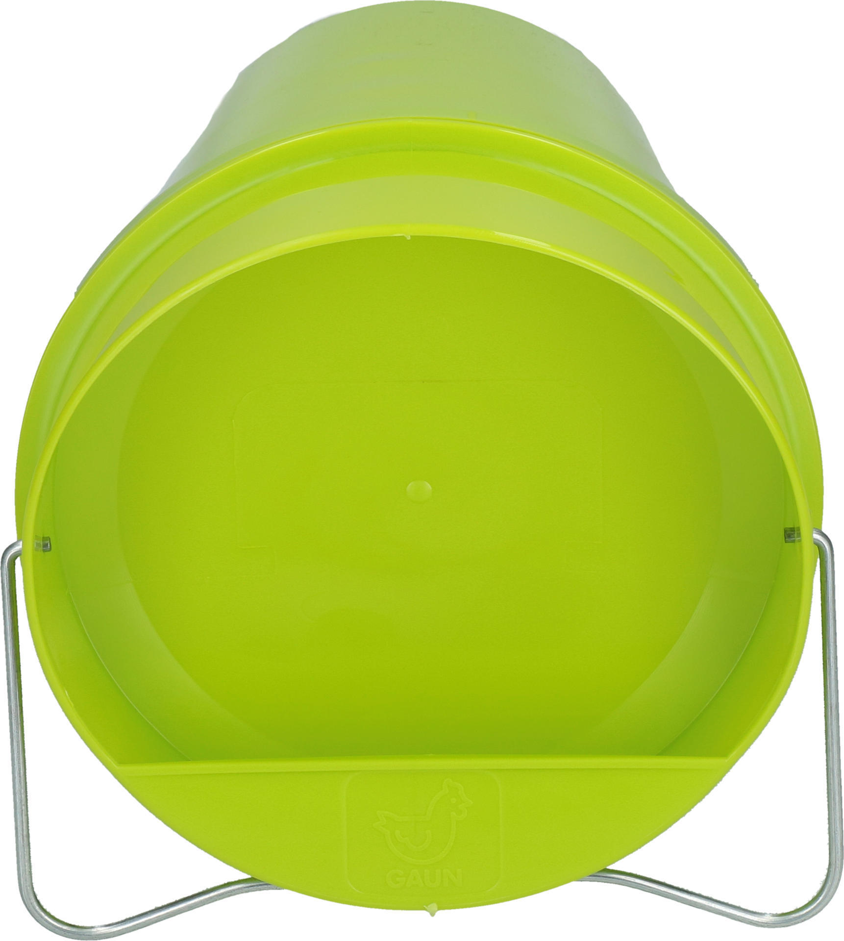 Poultry drinking plastic bucket 6 l green lemon