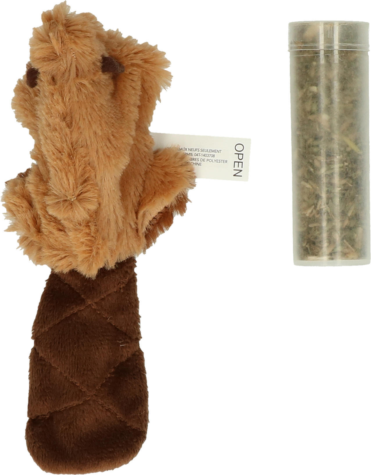 Cat refillable cat root beaver plush cat toy