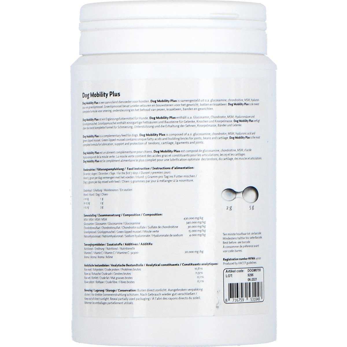 Vitamin 750g for agility