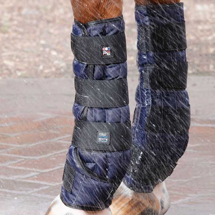 Protective cold water boots for horses