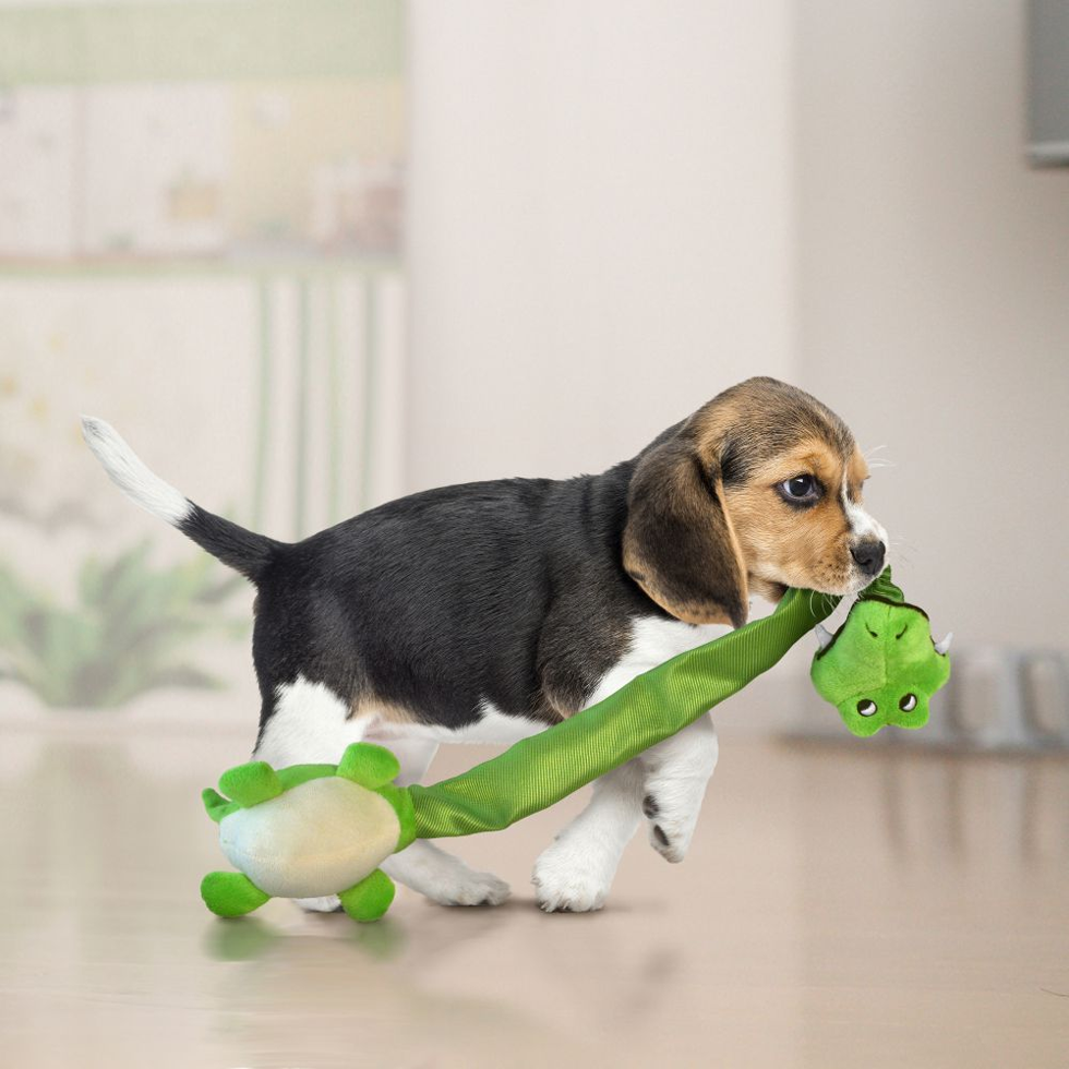 Danglers giraffe dog toy plush