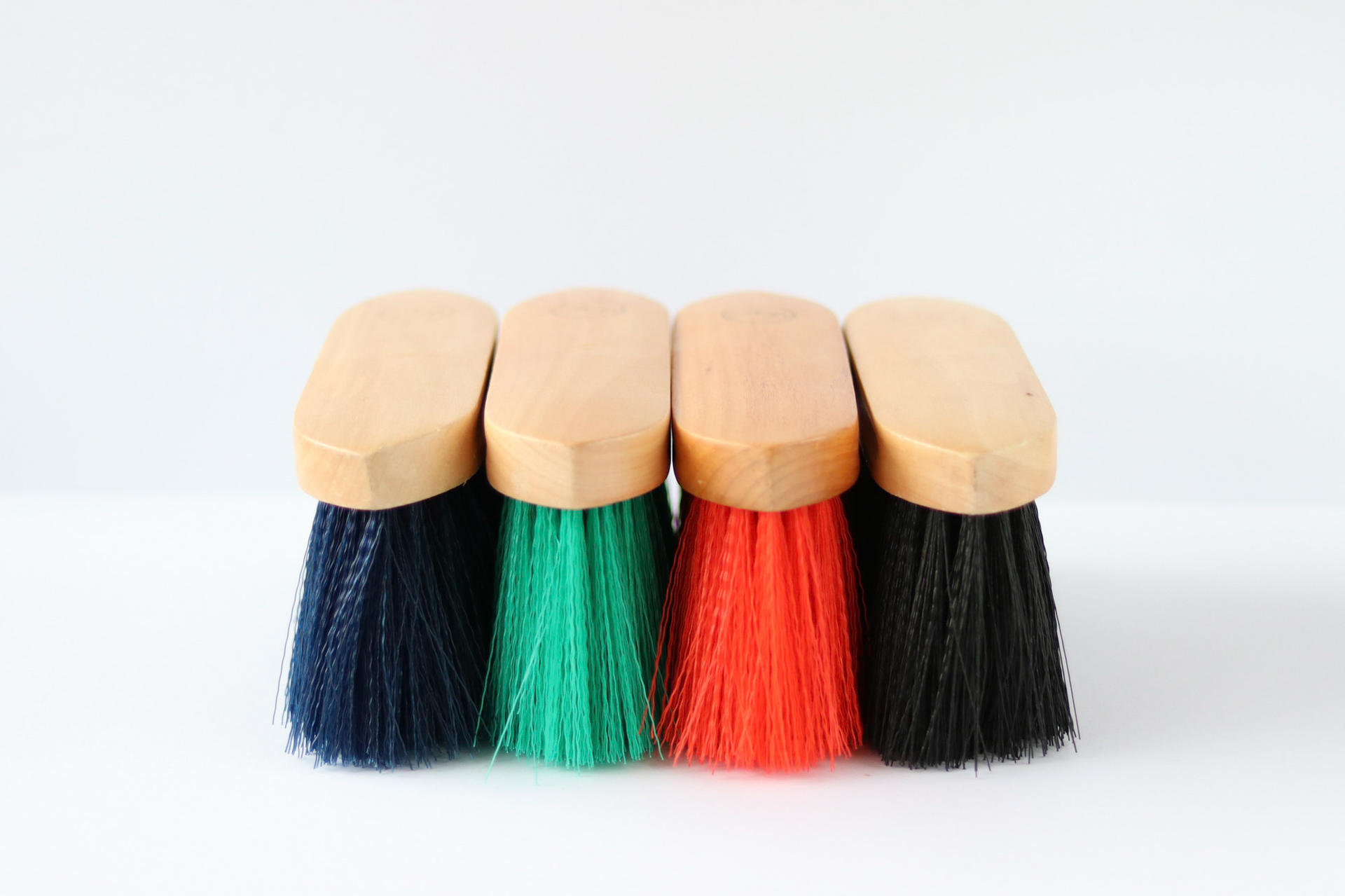 Long bristle brush for horse care