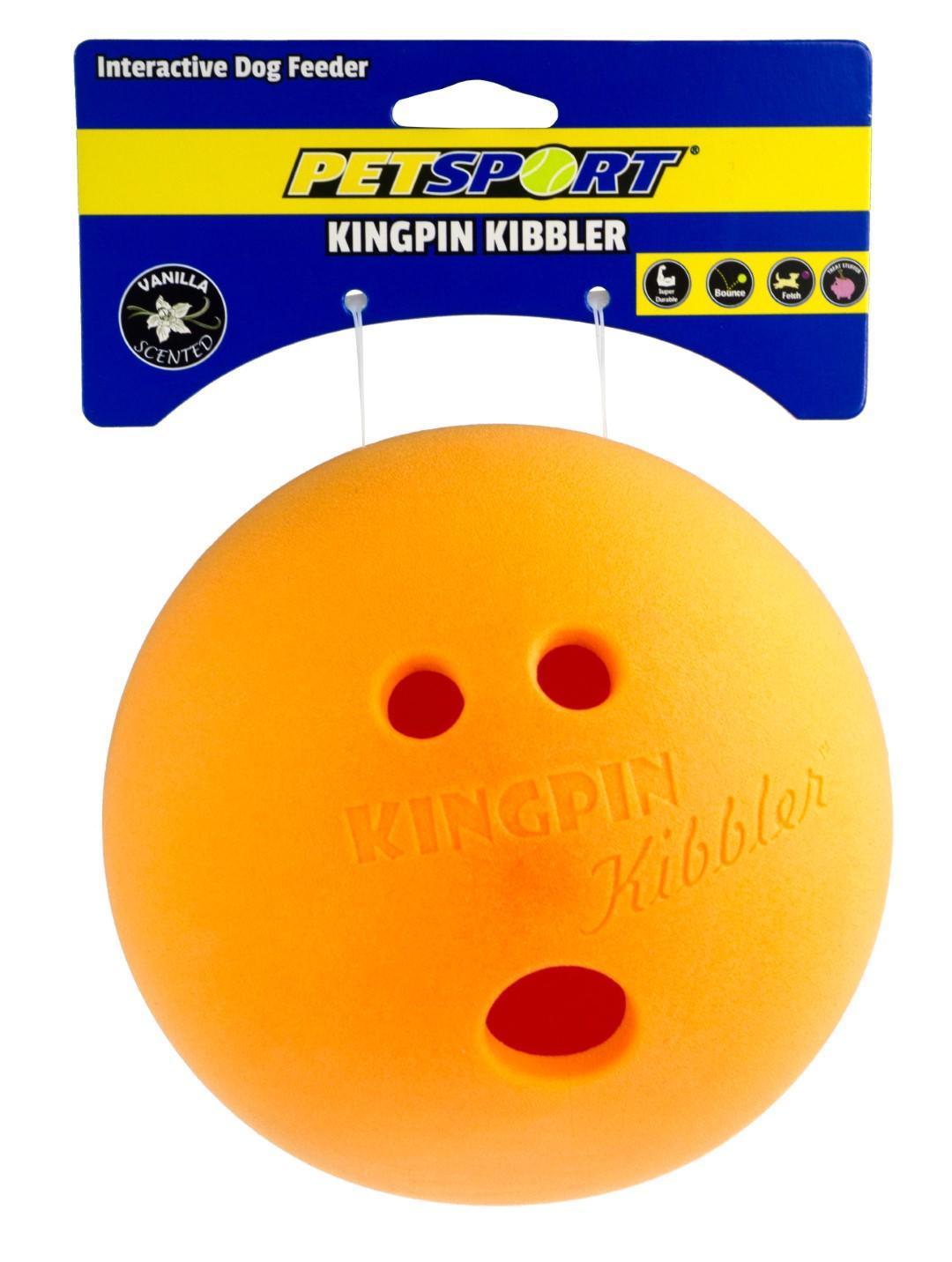 Mini bowling ball for dogs 15cm orange