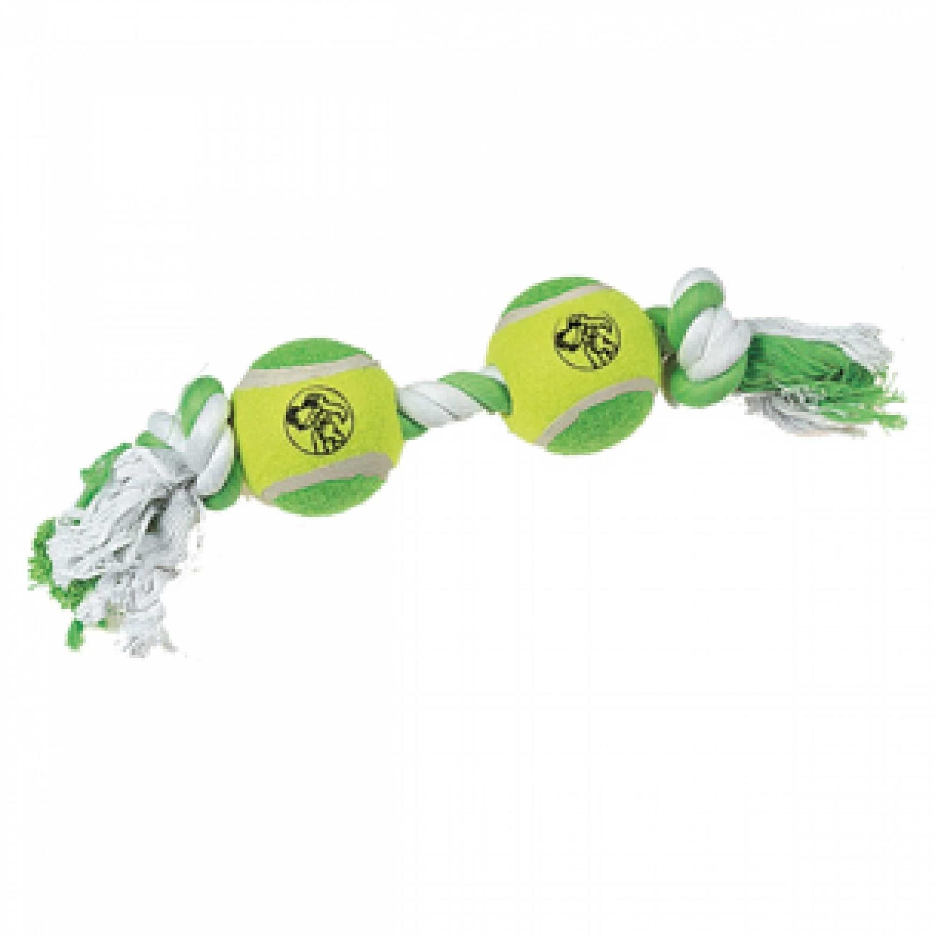 Rope with 2 tennis balls dog toy chew toy