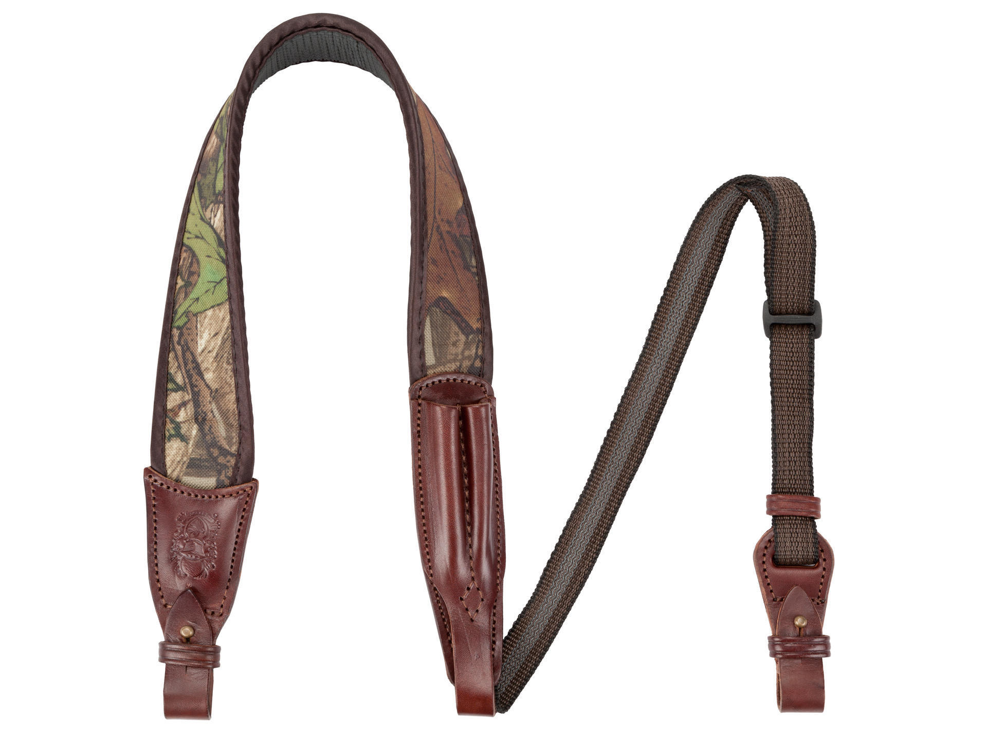 GRN002 Leather support belt with chinstrap pattern