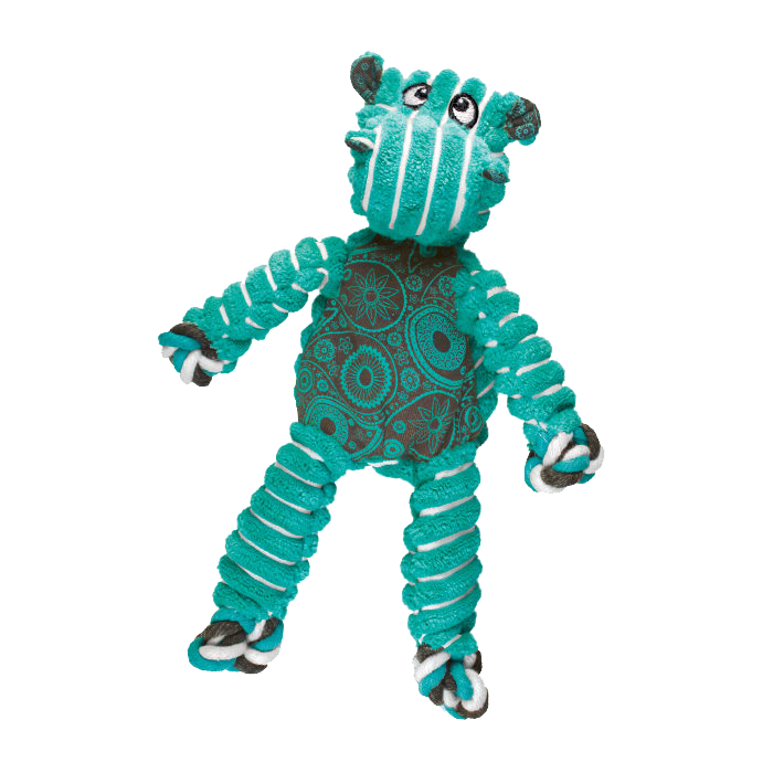 Floppy Knots hippo medium large dog toy ropes