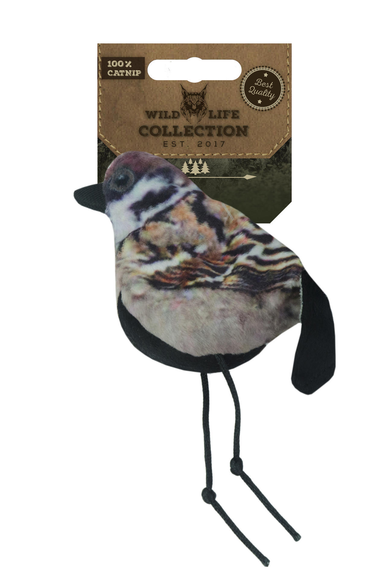 Sparrow cat toy filled with catnip