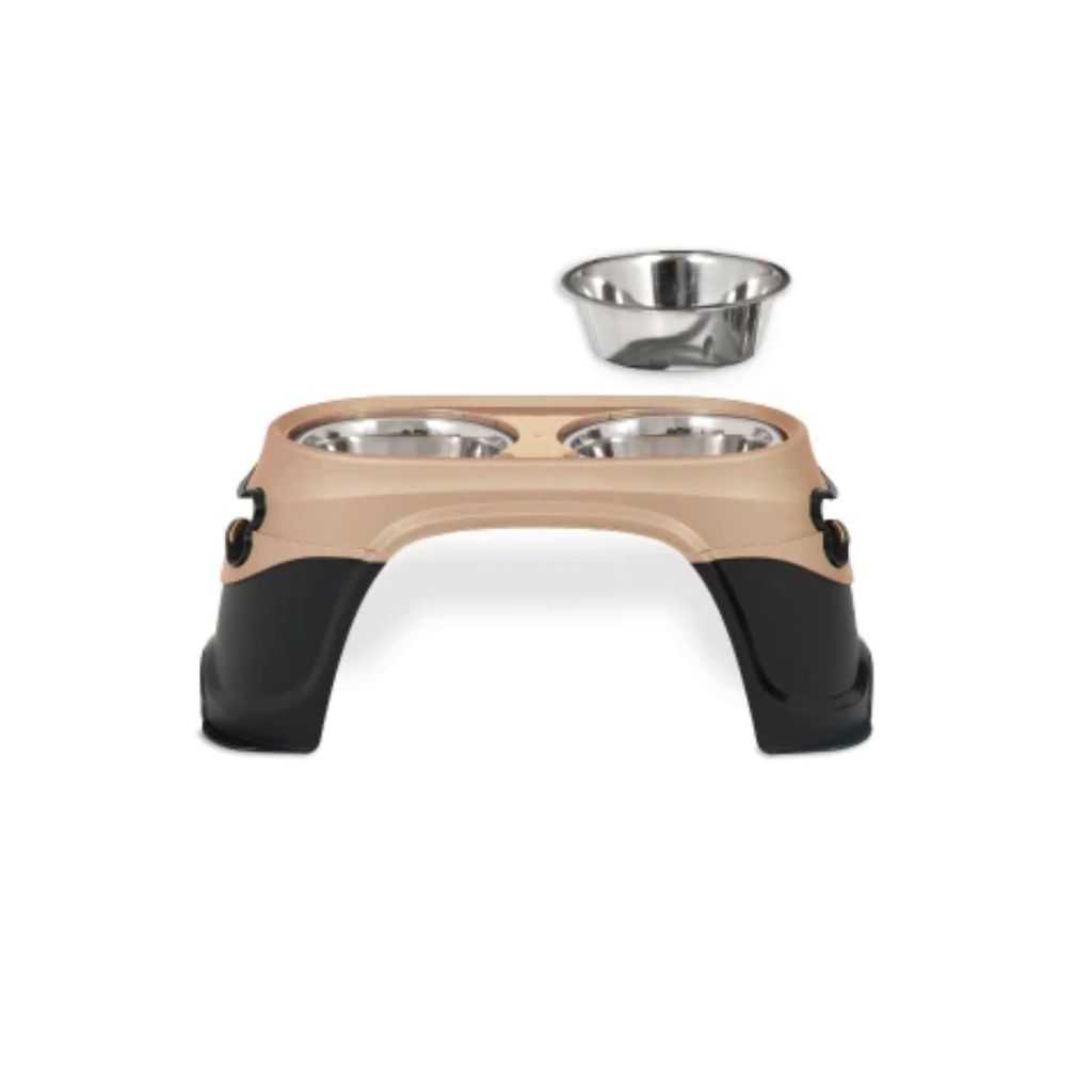 Raised double dog bowl