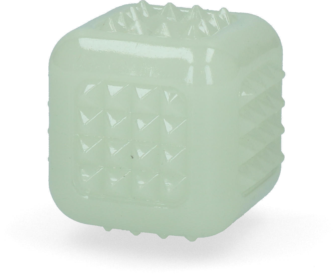 Illuminated cube-shaped dog toy