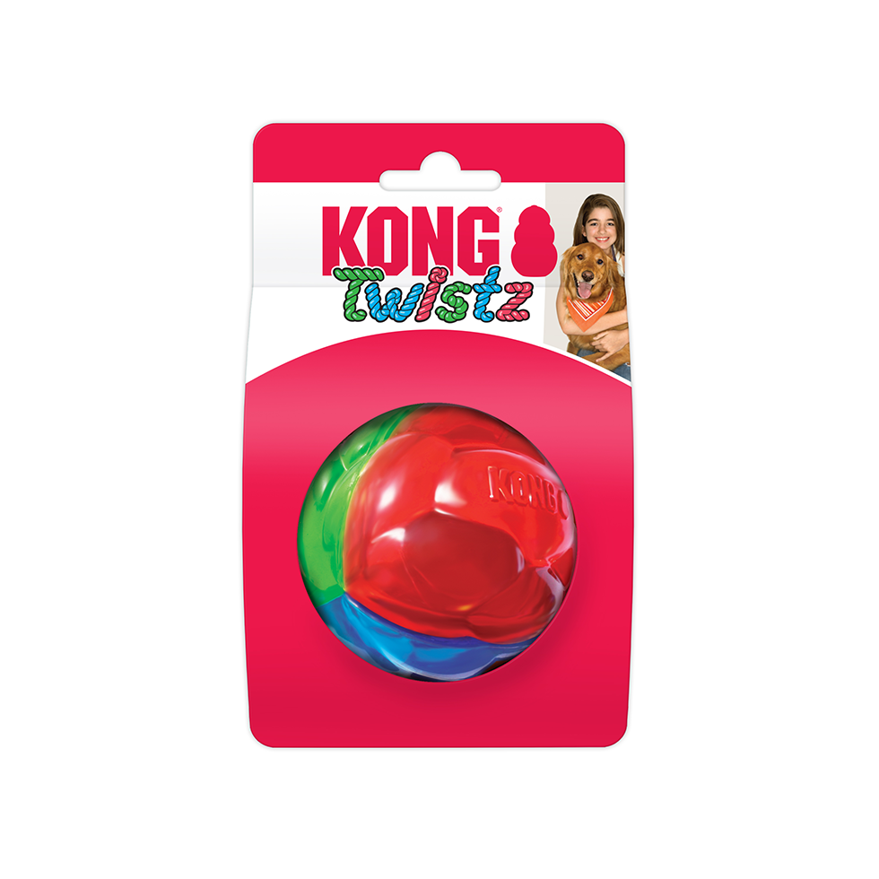 Colourful bouncing dog ball