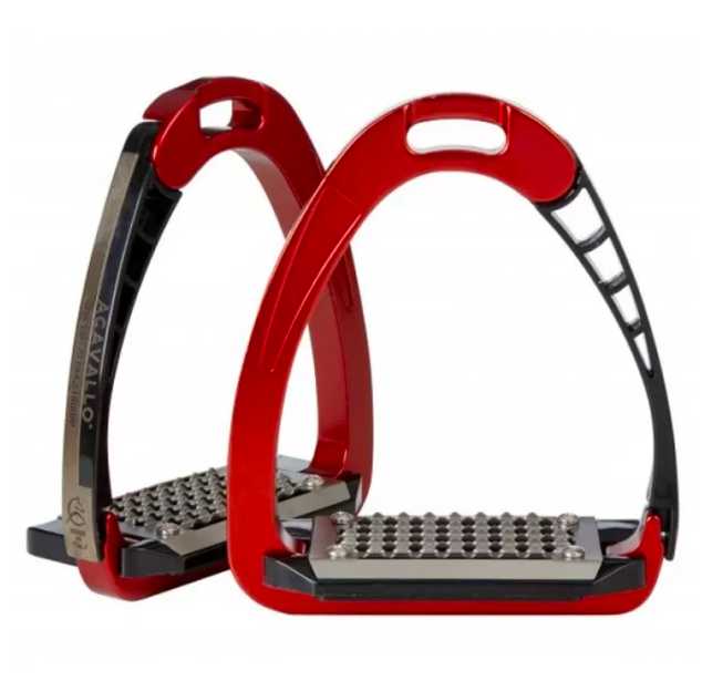 Arena Alupro Safety Stirrups red