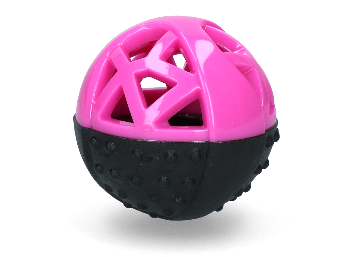 Moonstone round ball treat fillable pink dog toy