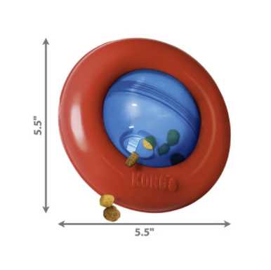 Gyro rolling dog toy