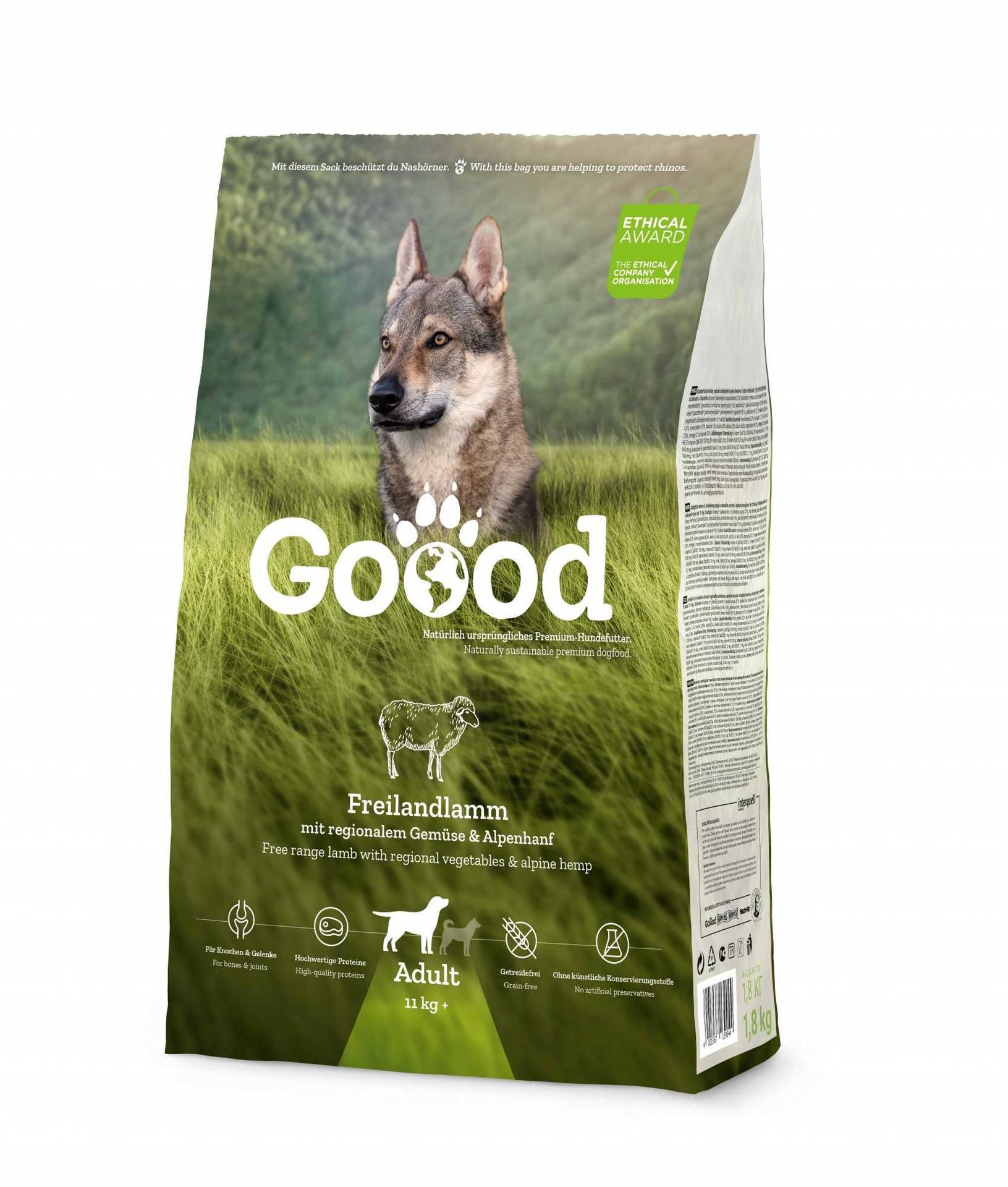 1,8 kg dry dog food