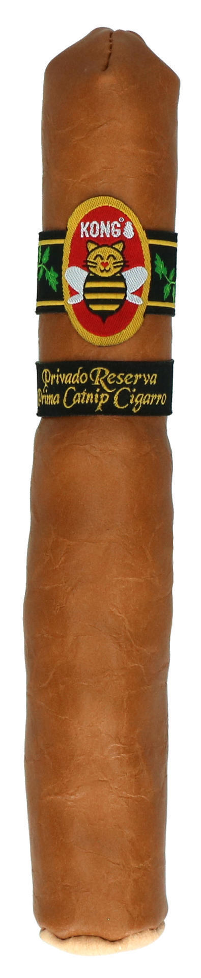Cigar-shaped cat toy filled with catnip