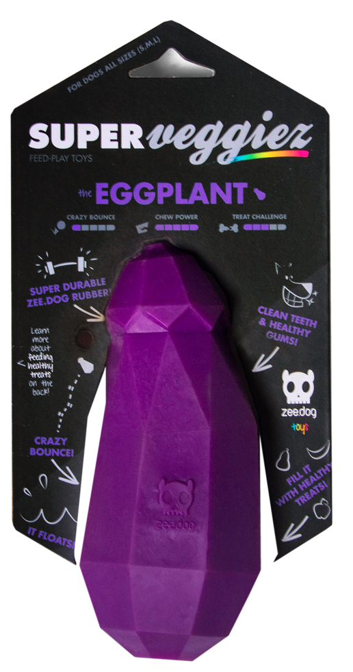 Eggplant shaped chew toy dog toy