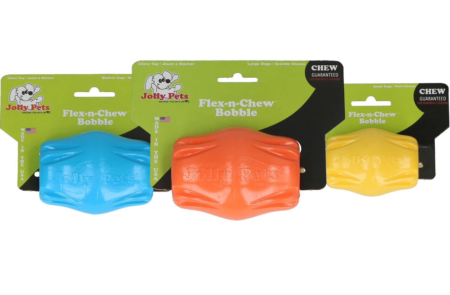 Flex-n-Chew oval chew toy yellow small dog toy