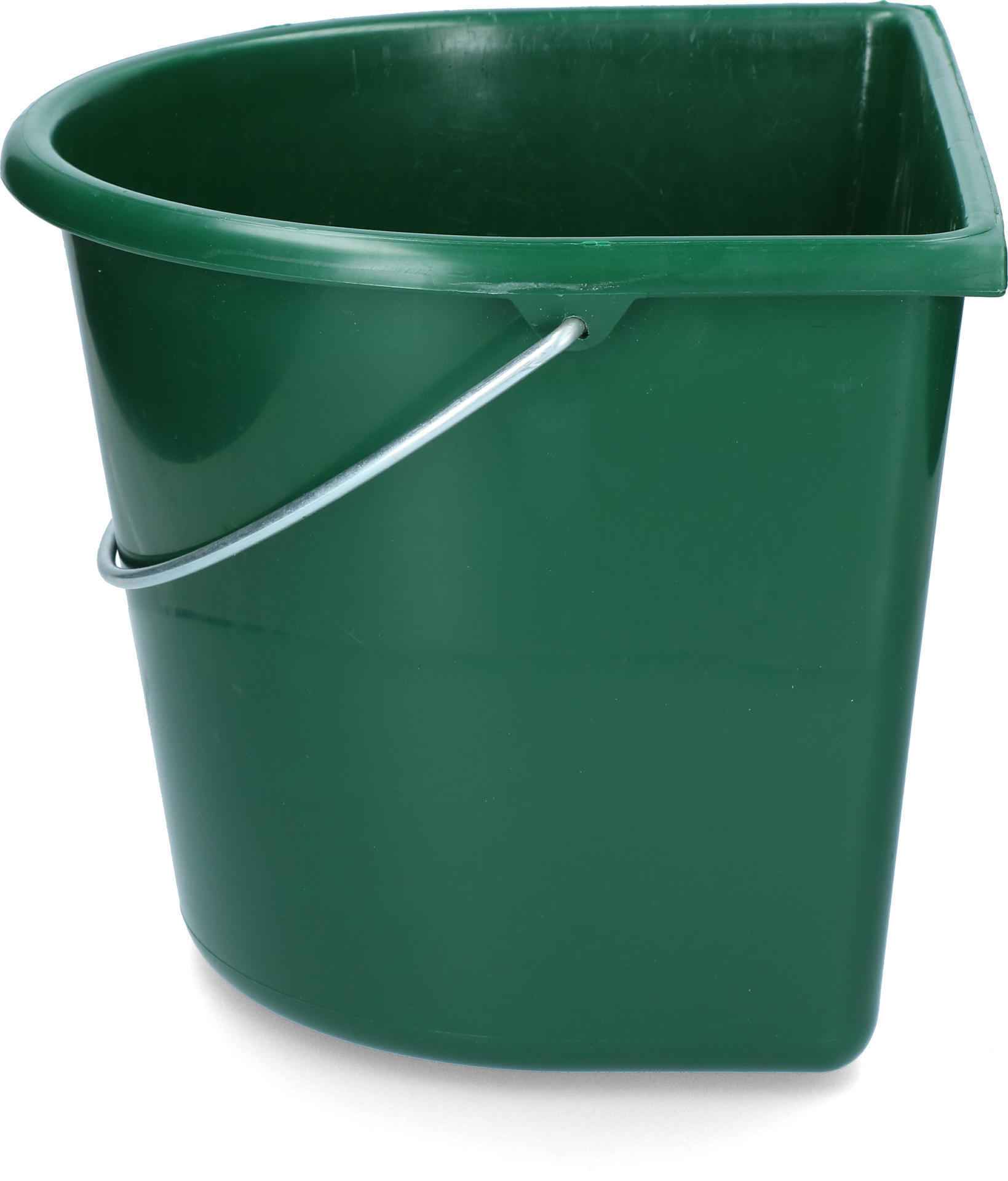 bucket with flat side 15 l green barn livestock feeding feeding technology feeding bowls