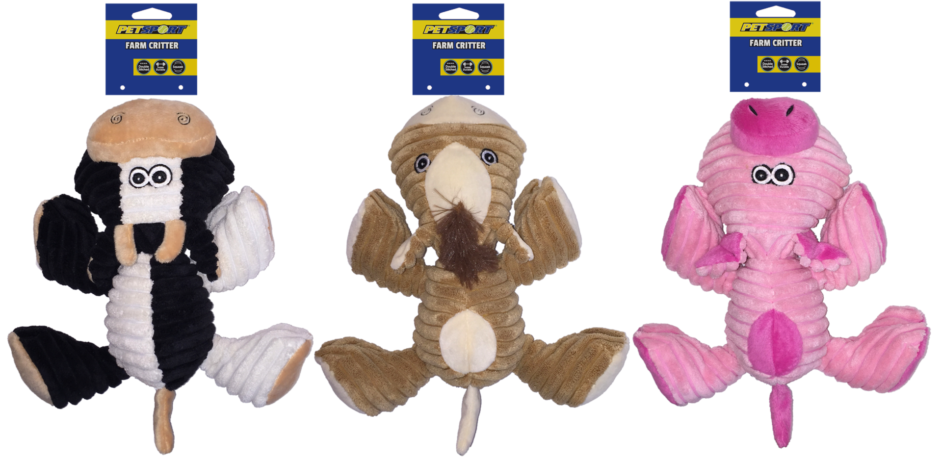 Farm Critter whistling cow dog toy