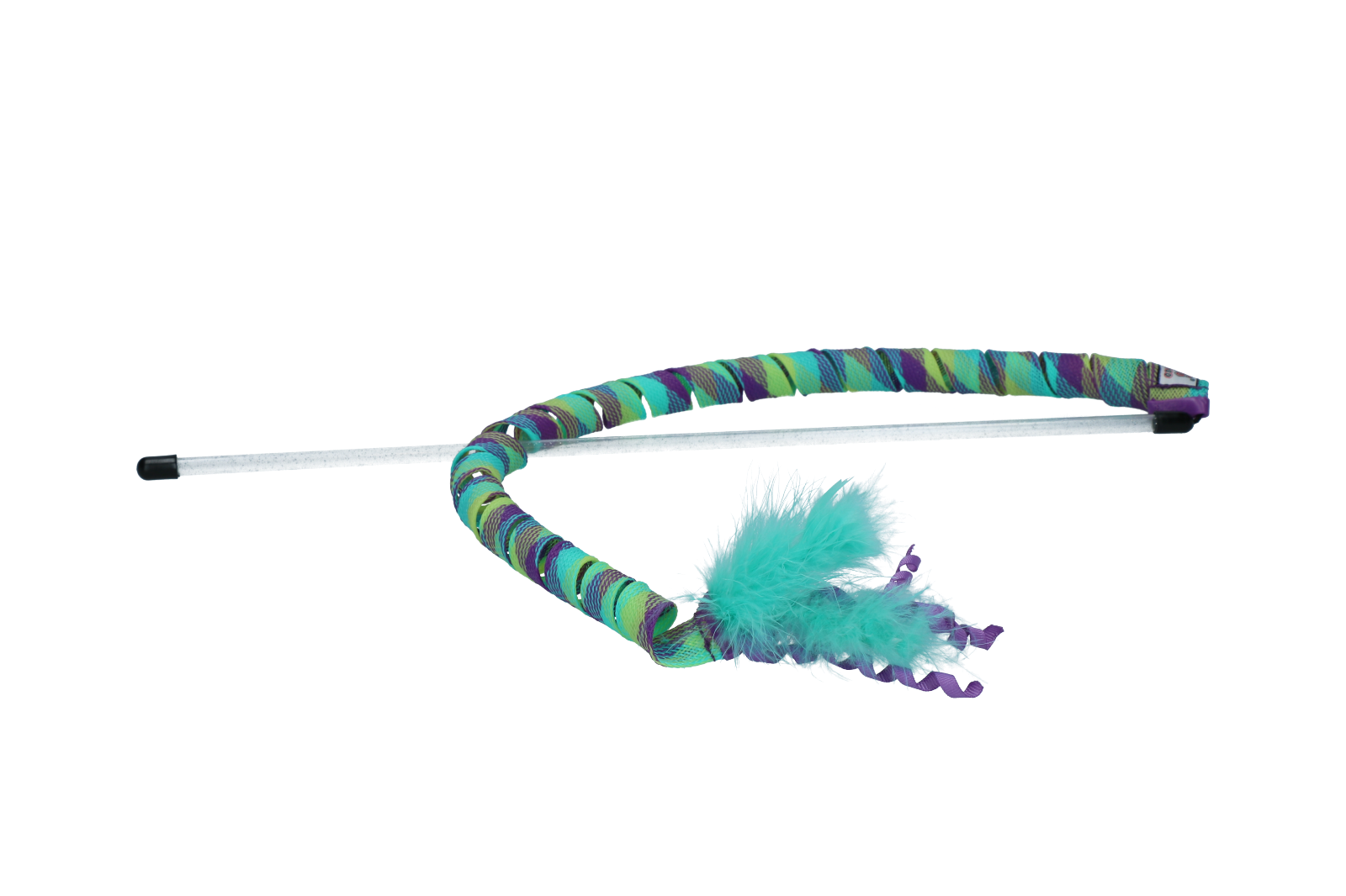 Cat Teaser Curlz feathered rope cat toy
