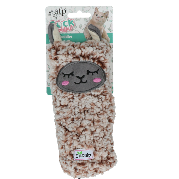 Sock cuddler - Llama Cuddler cat toy