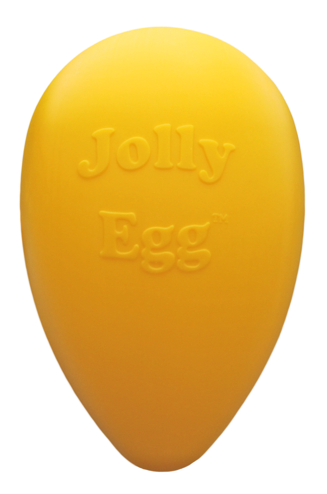 egg-shaped toy 30 cm yellow dog toy