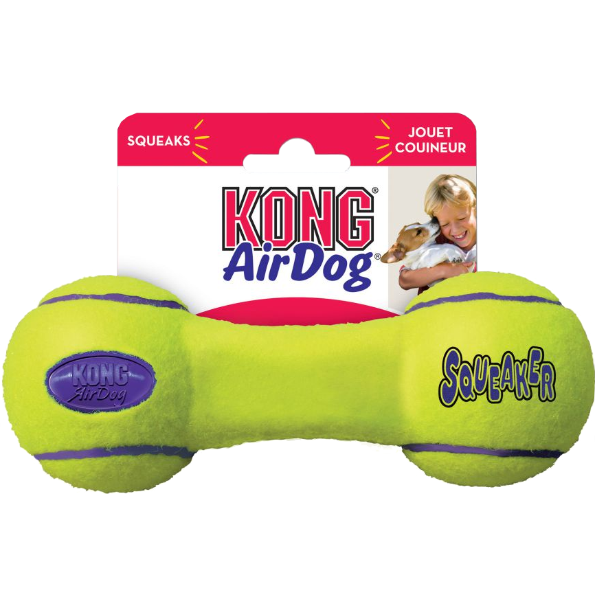 Kong Air dumbbell shaped beeper dog toy M EU