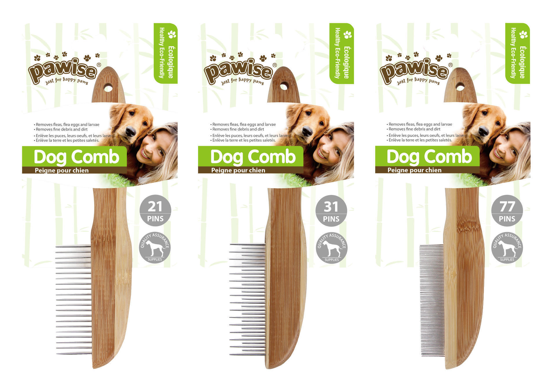 Wooden handle bolt comb (21tooth)