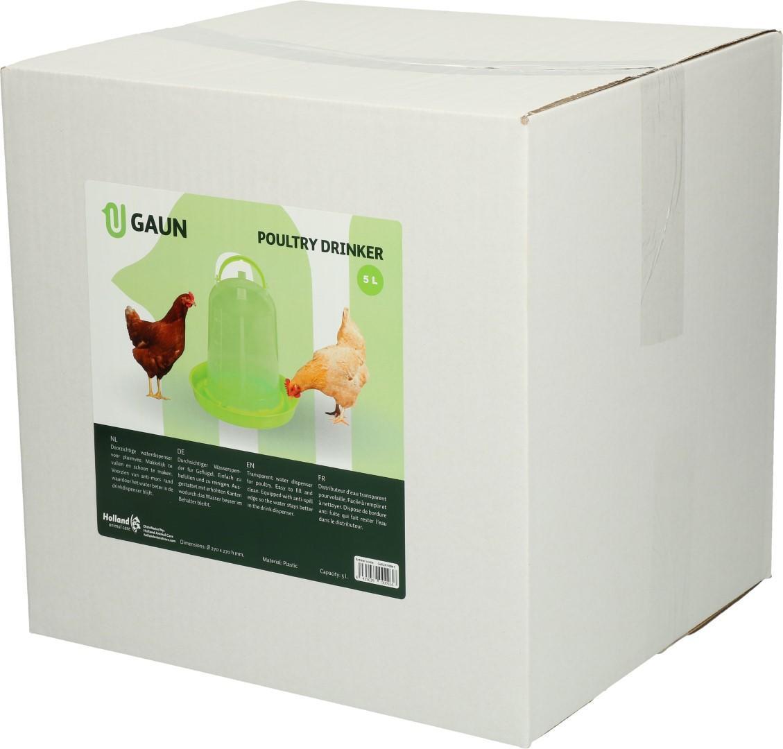 Poultry drinker 5 l green lemon