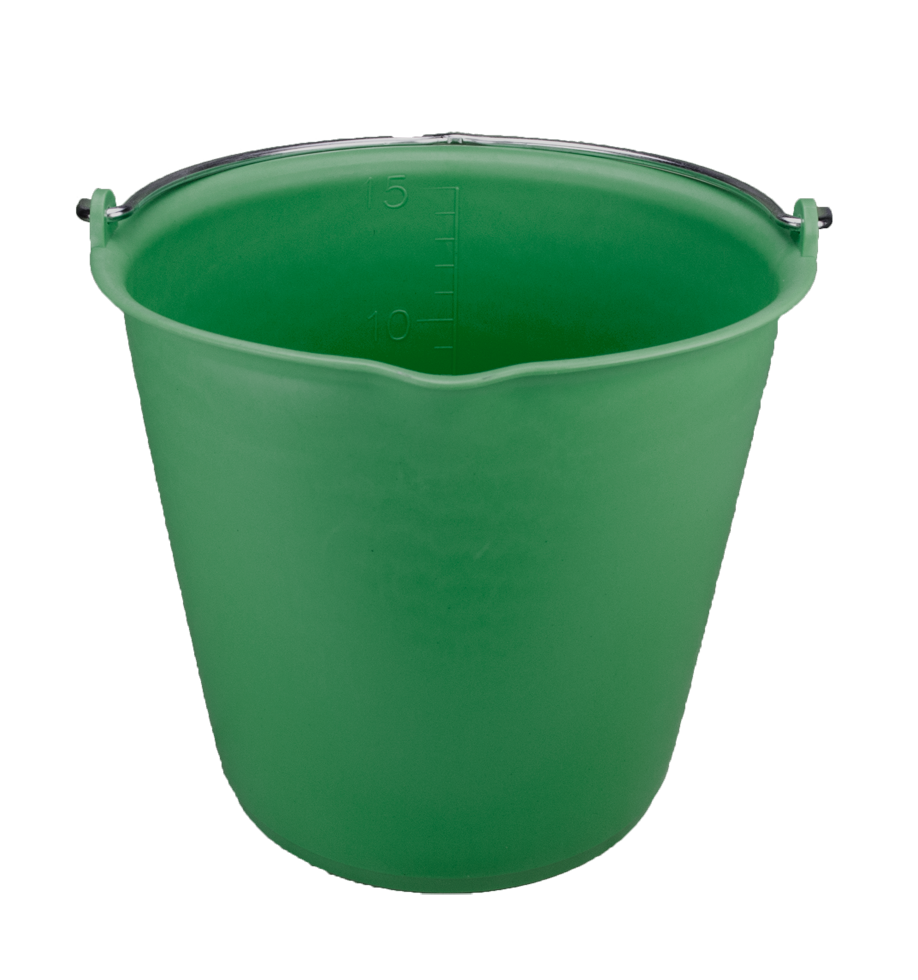 15 l bucket with spout green barn livestock feeding drinking technology feeding bowls