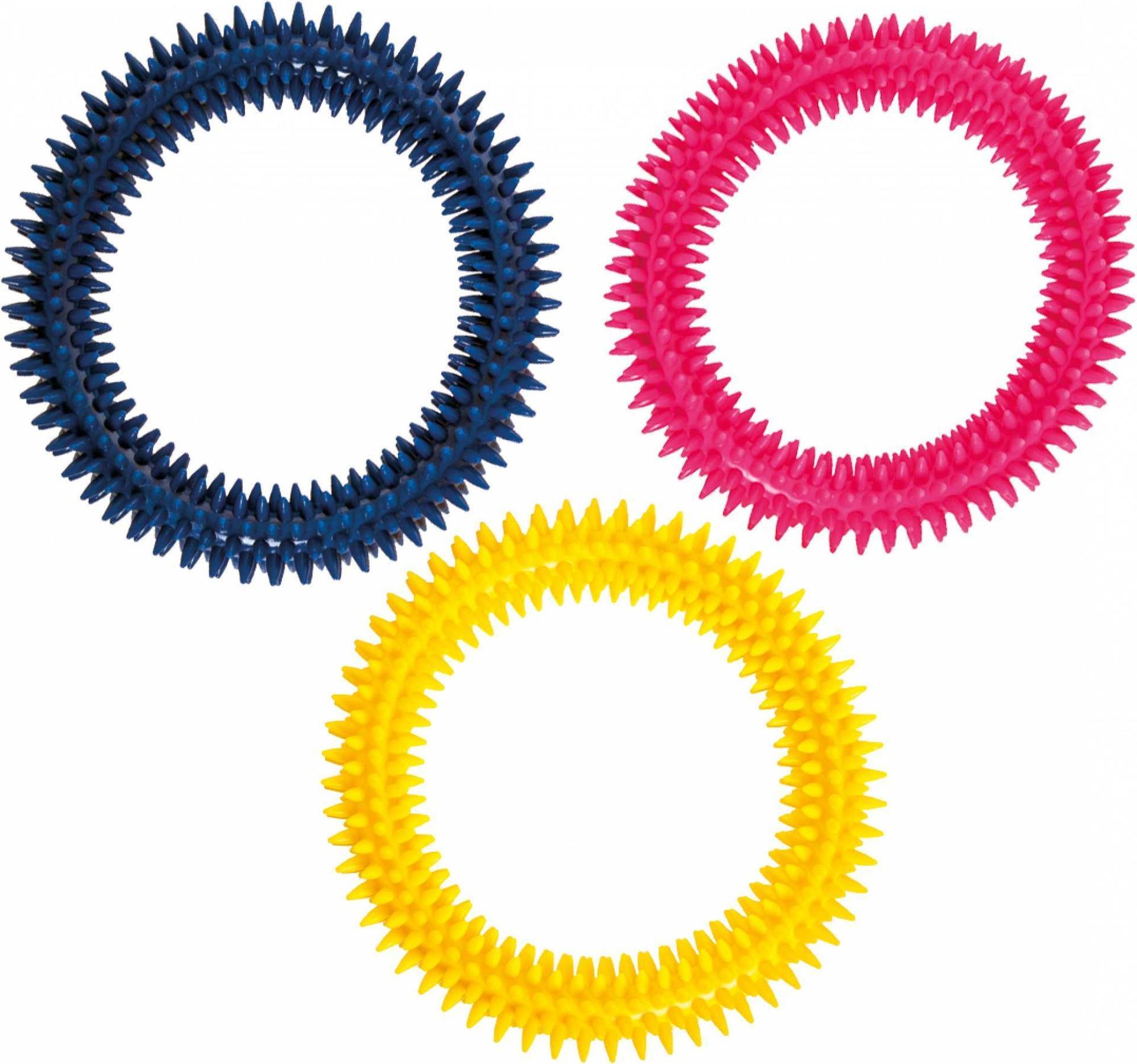 spiked hoop 17 cm dog toy chew toy