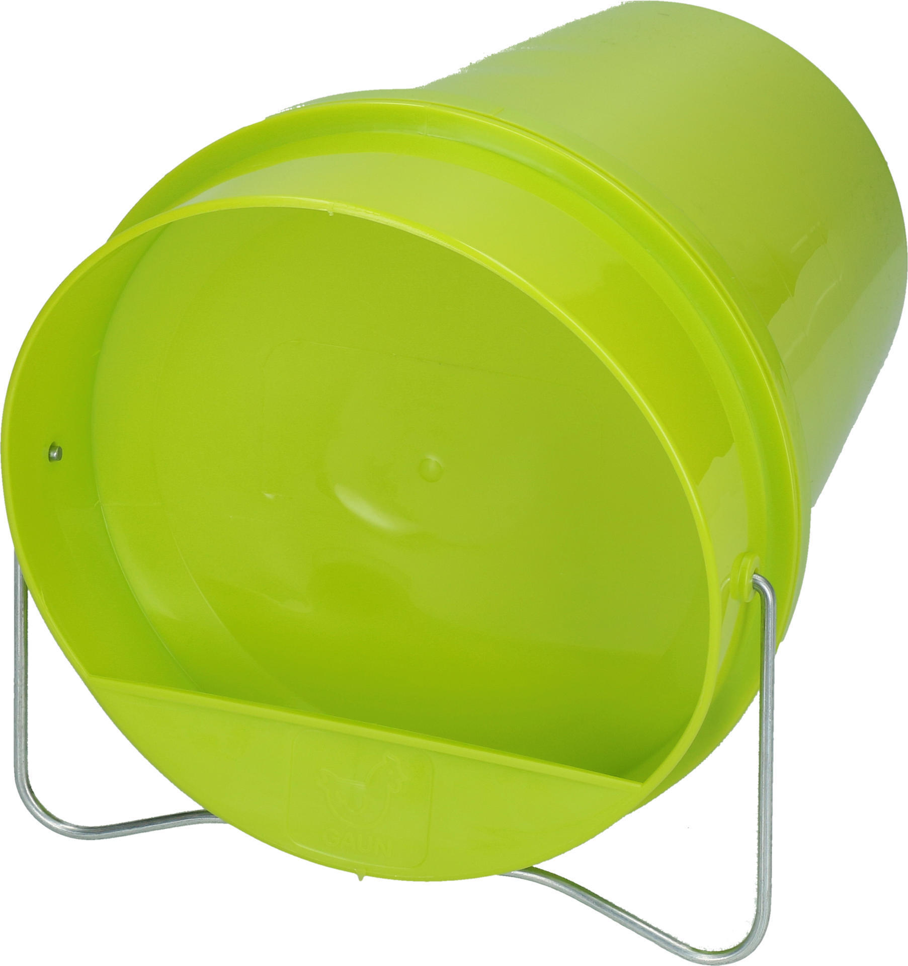 Poultry drinking plastic bucket 6 l green lemon