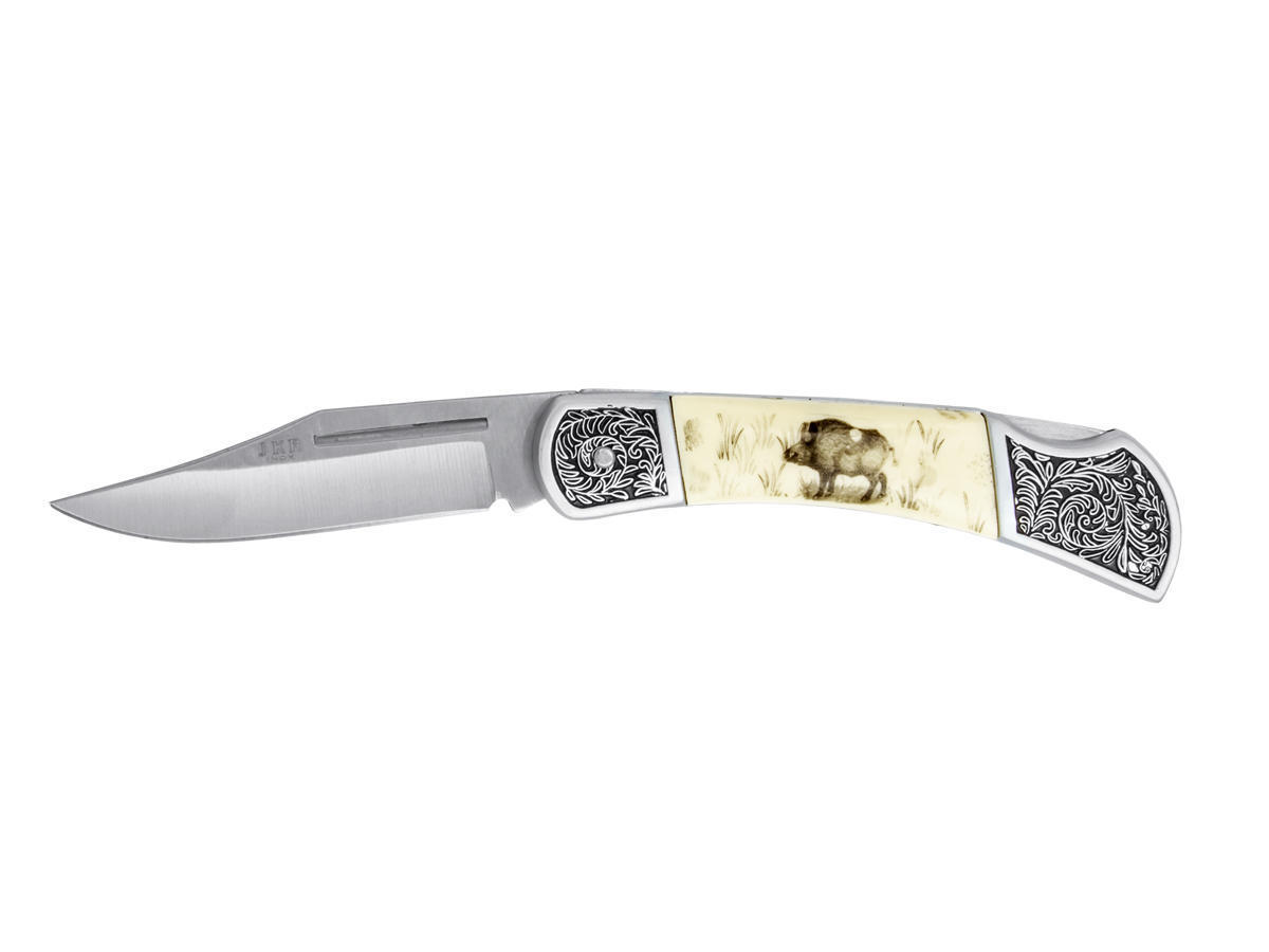 Spanish knife JKR114 with wild boar decoration