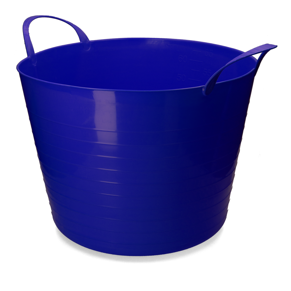 V Trug Flexi trough blue 65 l stable animal housing feeding drinking technology