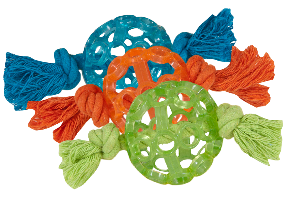 flexible rubber ball dog toy