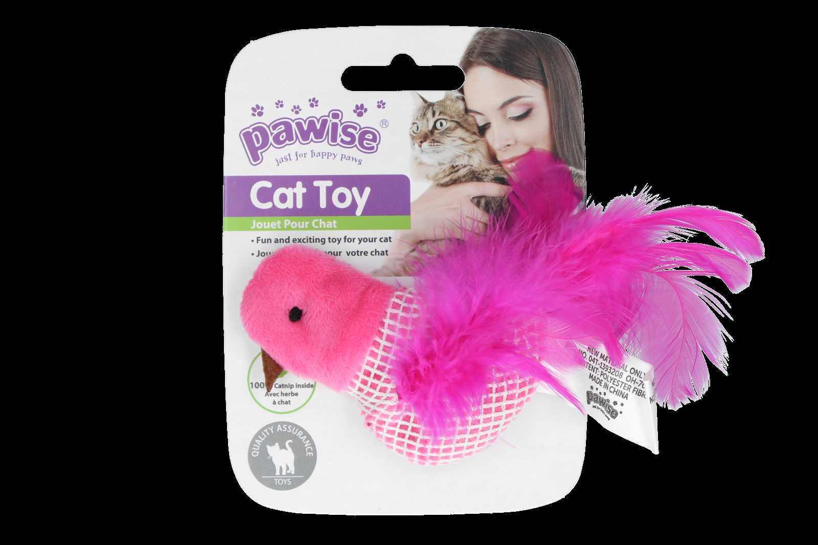 Feathered cat toy