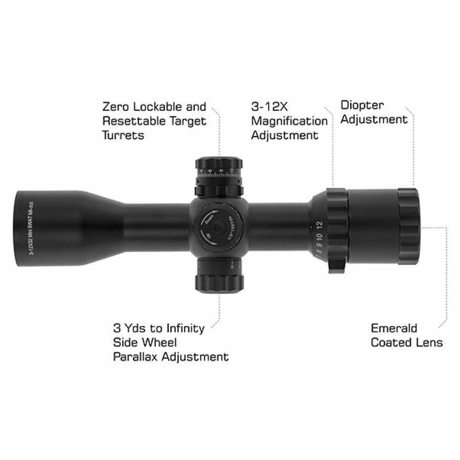 3-12x32 Bugbuster tactical binoculars