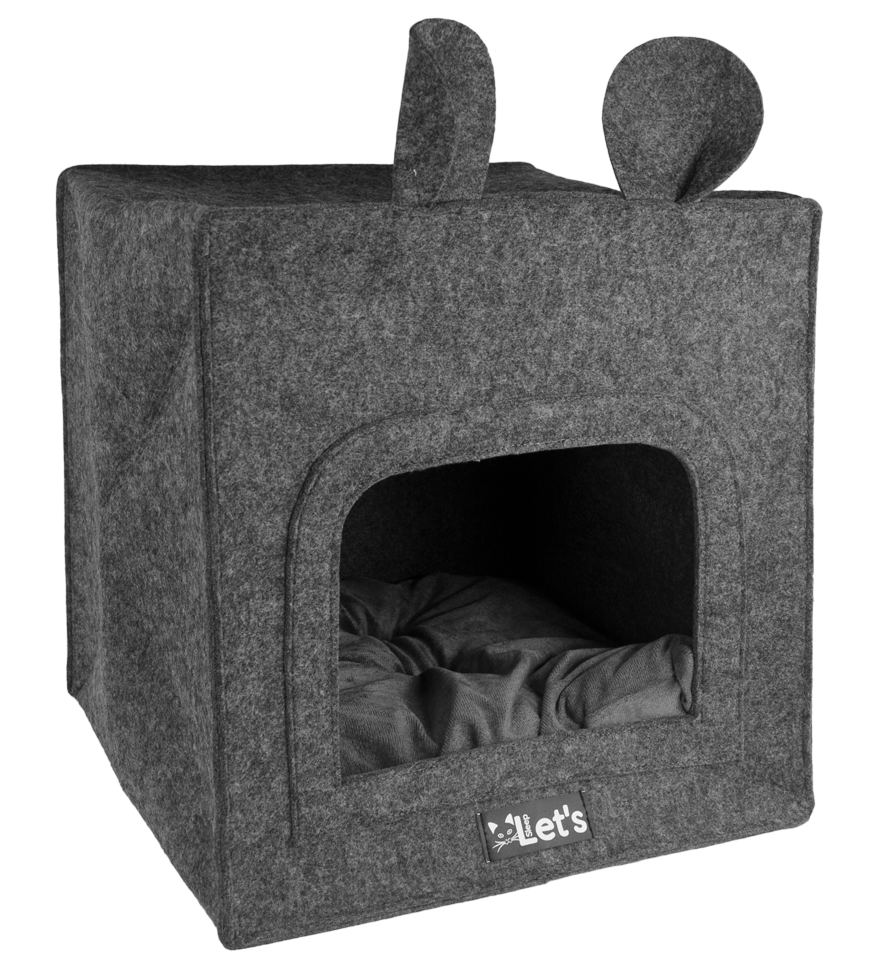 Sleep for cats, anthracite cat bed