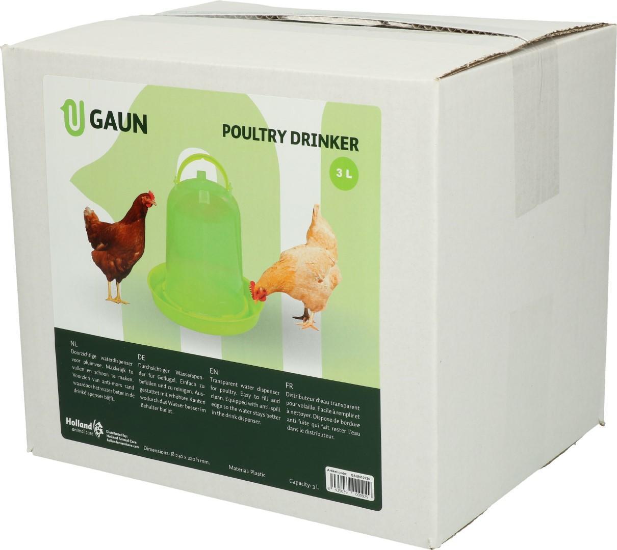Poultry Drinker 3 l green